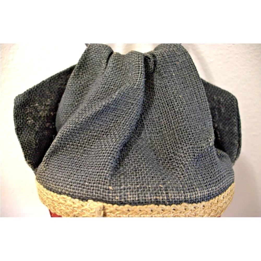 Vintage Basket Purse Bucket Bag East Texas Handbag Co 60s - 70s Artisanal Resort - Picture 3 of 9